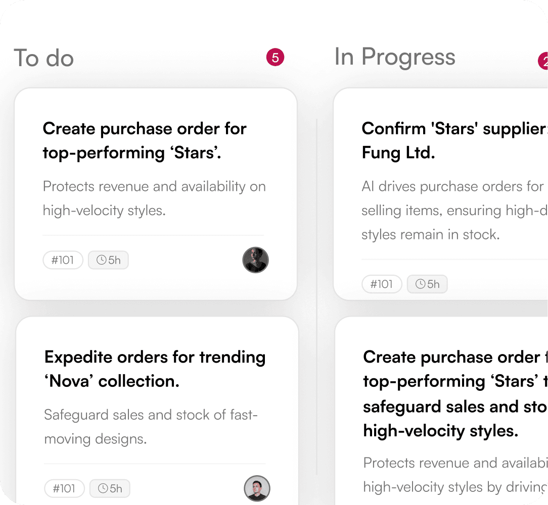 Task List, Not Dashboards