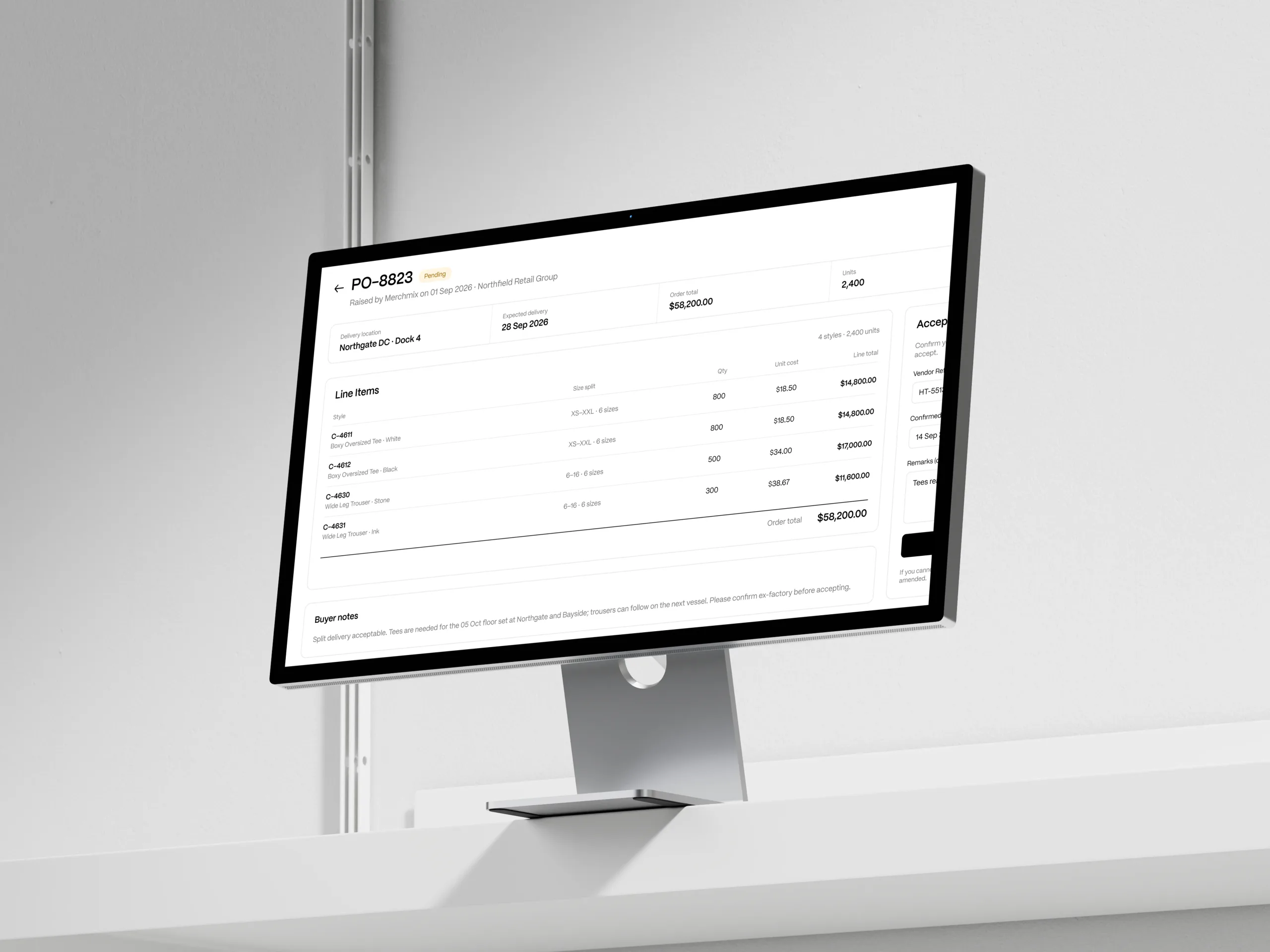 Merchmix supplier portal