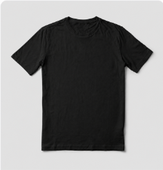 Vintage Oversized Cotton Tee - Black