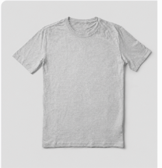 Vintage Oversized Cotton Tee - Grey Marle