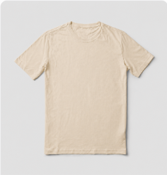 Vintage Oversized Cotton Tee - Stone
